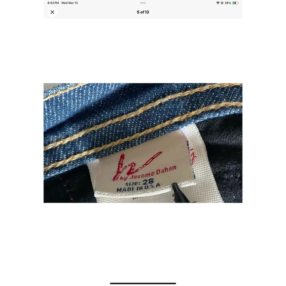 Citizens Of Humanity Ingrid #002 Low Waist Flare Jeans Women’s Sz 28 Medium Blue - Picture 4 of 12